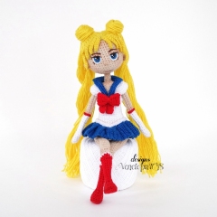 Doll Sailor Moon amigurumi pattern by VenelopaTOYS