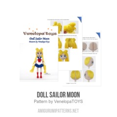Doll Sailor Moon amigurumi pattern by VenelopaTOYS