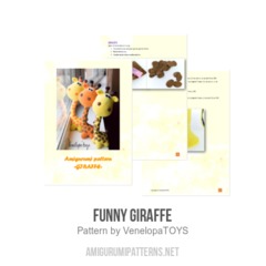 Funny Giraffe amigurumi pattern by VenelopaTOYS
