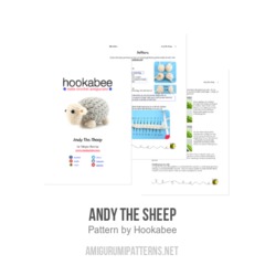 Andy the Sheep amigurumi pattern by Hookabee