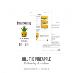 Bill the Pineapple amigurumi pattern by Hookabee