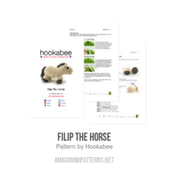 Filip the Horse amigurumi pattern by Hookabee