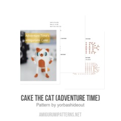 Cake the Cat (Adventure Time) amigurumi pattern by yorbashideout