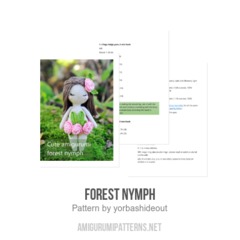 Forest nymph amigurumi pattern by yorbashideout
