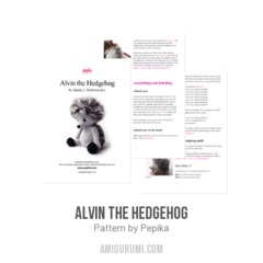 Alvin the Hedgehog amigurumi pattern by Pepika