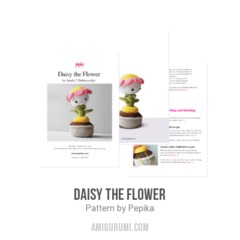 Daisy the Flower amigurumi pattern by Pepika