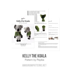 Kelly the Koala amigurumi pattern by Pepika