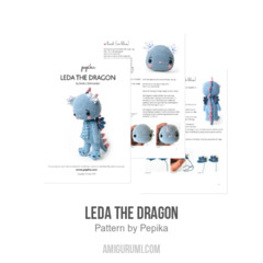 Leda the Dragon amigurumi pattern by Pepika