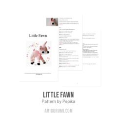Little Fawn amigurumi pattern by Pepika