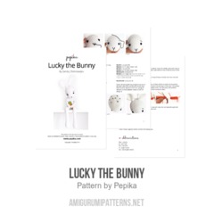 Lucky the Bunny amigurumi pattern by Pepika