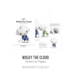 Wolky the Cloud amigurumi pattern by Pepika