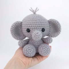 Adorable Elephant amigurumi pattern by Theresas Crochet Shop