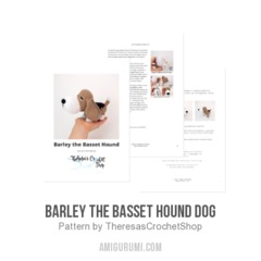 Barley the Basset Hound Dog amigurumi pattern by Theresas Crochet Shop