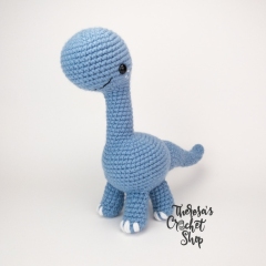 Bruno the Brontosaurus amigurumi by Theresas Crochet Shop