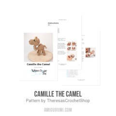 Camille the Camel amigurumi pattern by Theresas Crochet Shop
