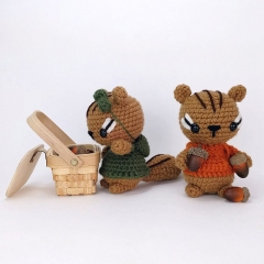Chip and Charlee the Chipmunks amigurumi by Theresas Crochet Shop
