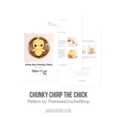Chunky Chirp the Chick amigurumi pattern by Theresas Crochet Shop