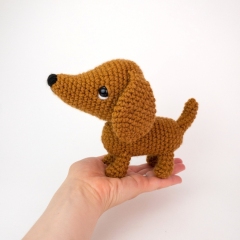Diesel and Daisy the Dachshund Pups amigurumi pattern by Theresas Crochet Shop