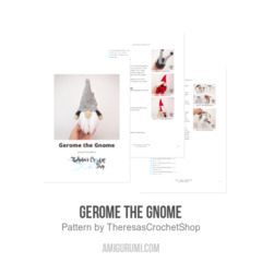Gerome the Gnome amigurumi pattern by Theresas Crochet Shop
