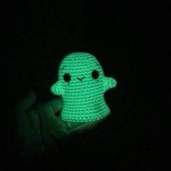 Glowbert the Ghost amigurumi pattern by Theresas Crochet Shop
