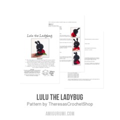 Lulu the Ladybug amigurumi pattern by Theresas Crochet Shop