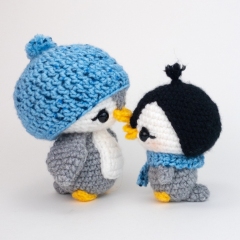 Mama and Baby Penguin amigurumi by Theresas Crochet Shop
