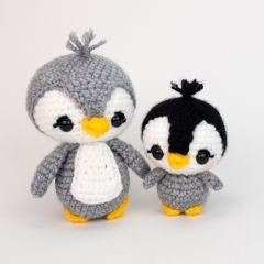 Mama and Baby Penguin amigurumi pattern by Theresas Crochet Shop
