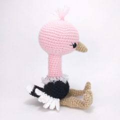 Olive the Ostrich amigurumi pattern by Theresas Crochet Shop
