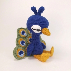 Percival the Peacock amigurumi pattern by Theresas Crochet Shop