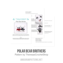 Parker the Polar Bear amigurumi pattern by Theresas Crochet Shop