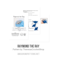 Raymond the Ray amigurumi pattern by Theresas Crochet Shop