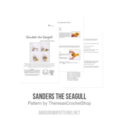 Sanders the Seagull amigurumi pattern by Theresas Crochet Shop