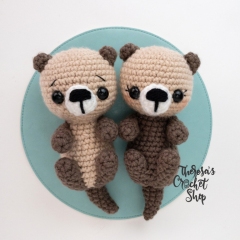 Sea Otters amigurumi pattern by Theresas Crochet Shop