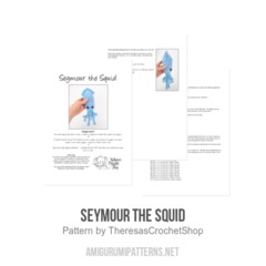 Seymour the Squid amigurumi pattern by Theresas Crochet Shop