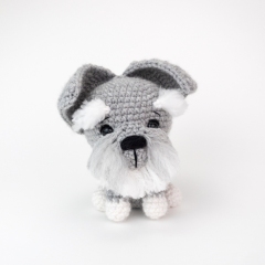 Smokey the Schnauzer amigurumi pattern by Theresas Crochet Shop