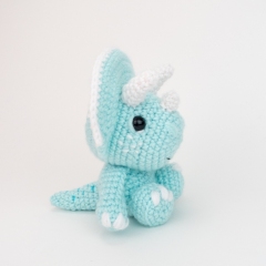 Theodore the Triceratops amigurumi by Theresas Crochet Shop