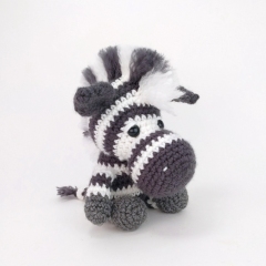 Zane the Zebra amigurumi pattern by Theresas Crochet Shop