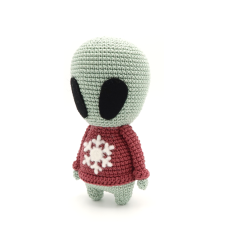 Alien with Sweater amigurumi pattern by RoKiKi