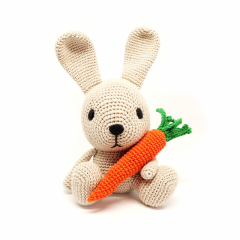 Bunny with Carrot amigurumi by RoKiKi