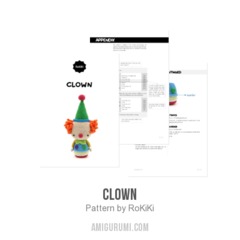 Clown amigurumi pattern by RoKiKi