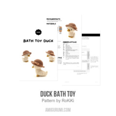 Duck Bath Toy amigurumi pattern by RoKiKi