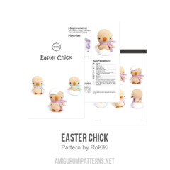 Easter Chick amigurumi pattern by RoKiKi