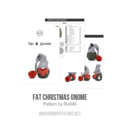 Fat Christmas Gnome amigurumi pattern by RoKiKi