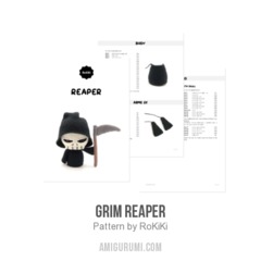 Grim Reaper amigurumi pattern by RoKiKi