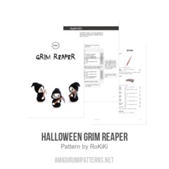 Halloween Grim Reaper amigurumi pattern by RoKiKi