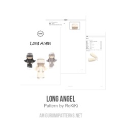 Long Angel amigurumi pattern by RoKiKi