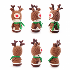 Reindeer Kokeshi Doll amigurumi by RoKiKi