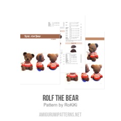 Rolf the Bear amigurumi pattern by RoKiKi