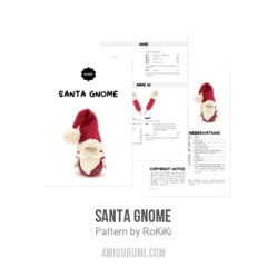 Santa Gnome amigurumi pattern by RoKiKi