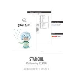 Star Girl amigurumi pattern by RoKiKi